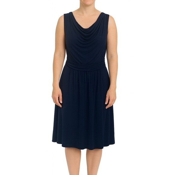 ModCloth Gilli Sailor's Dream Size Large Navy Blue Dress New With Tags - Picture 1 of 6
